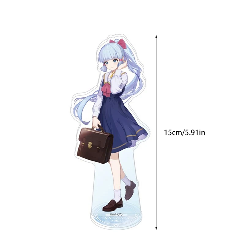 Anime Genshin Impact Figure Kaedehara Kazuha Kamisato Ayaka Xiao Hutao Acrylic Stand Model Plate Desk Decor Fans Gifts