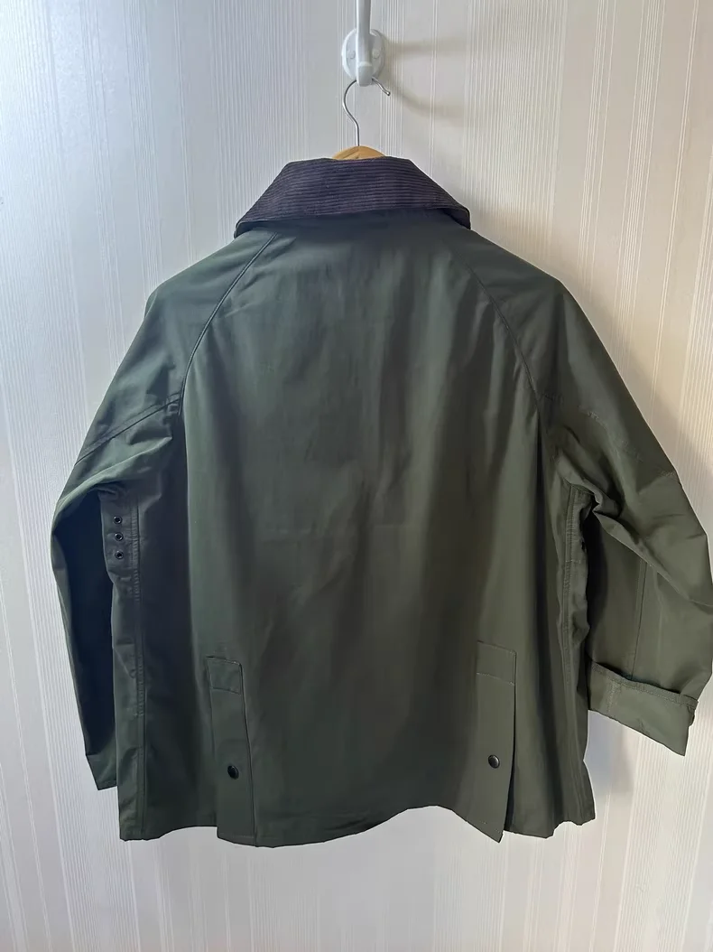 سترة B@r OS Bedale الخالية من الشمع باللون الأخضر