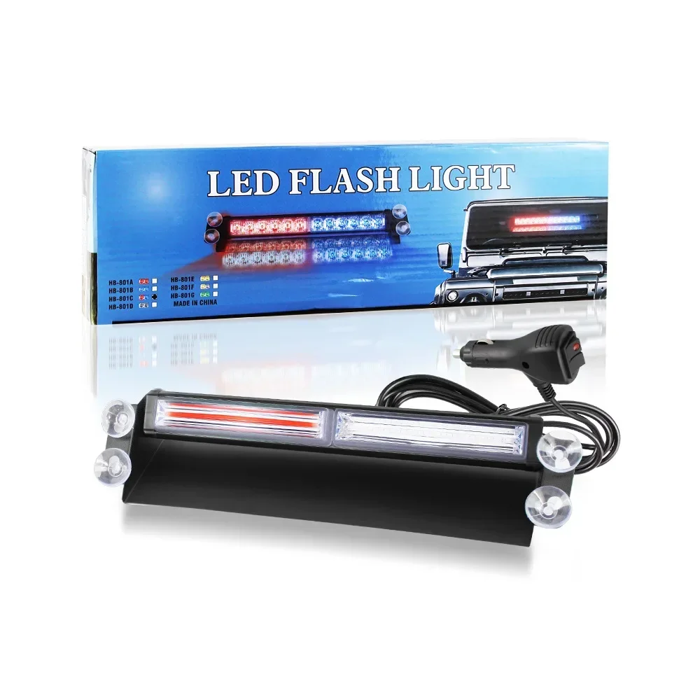 COB Automobile Sucker Flash Lamp Front Bumper Rear Windshield Flash Warning Lamp Clearing Shovel Plate Lamp