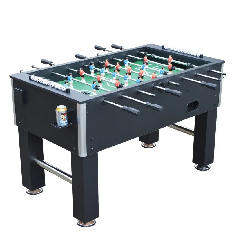 

1.4m Black Classic Table 8-pole Football Machine Adult Children Soccer Table Foosball Football Table Games Unisex Entertainment