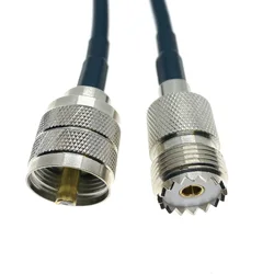 UHF PL259 Male Plug To UHF SO239 female Adapter Jumper Pigtail Coax Cable RG58 cable 12inch~30M