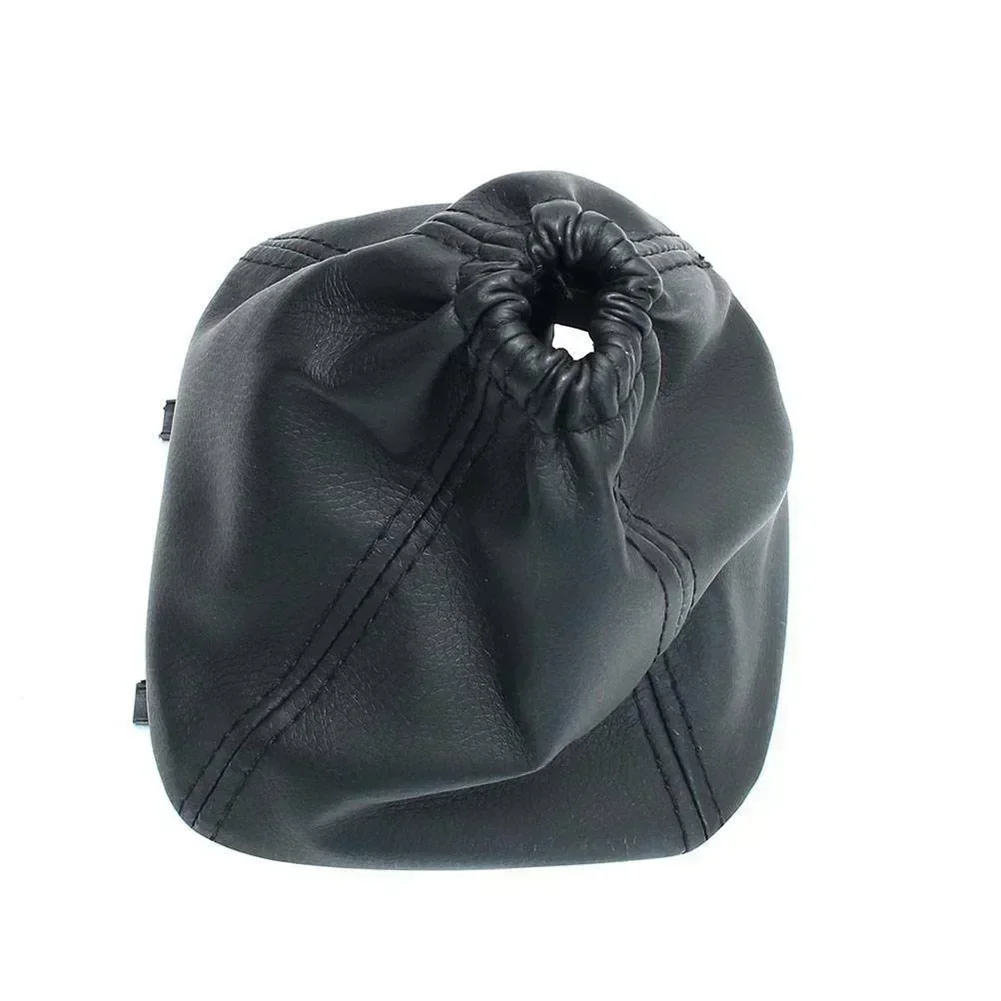 PU Leather Car Manual Gear Shift Knob Gaiter Gaitor Boot Cover For Ford Transit Van MK7 2006-2014 Black Car Shift Knob Cover Acc