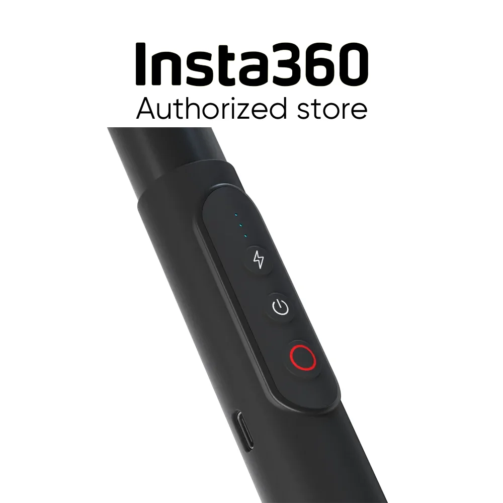 Insta360 Power Selfie Stick Acessórios originais Bateria embutida de alto desempenho aumenta a energia da câmera para ACEPRO2/X4/X3