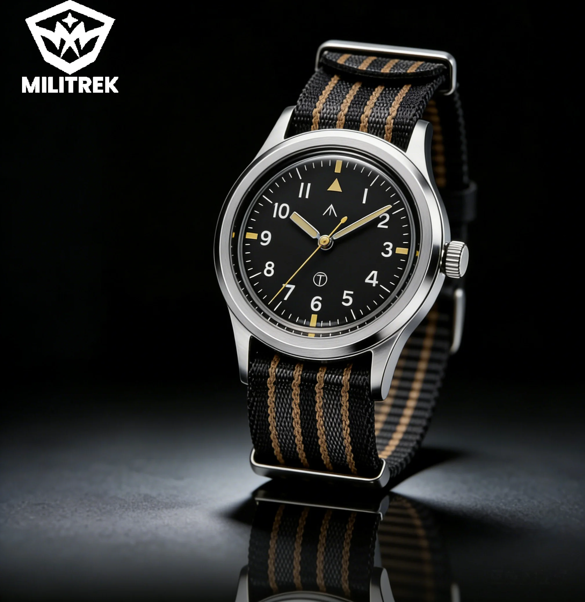 

MILITREK MT9003 BGW9 C3 Luminous Quartz watch For Men Japanese Movement VH31 Nylon Strap 100M Waterproof Freeshipping 36mm 석영