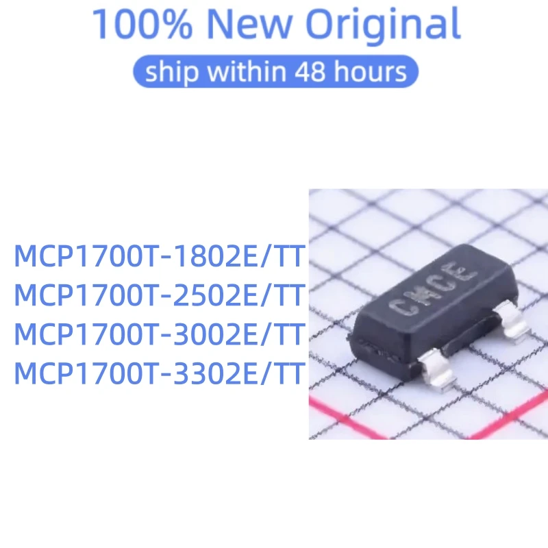 (5-200PCS)MCP1700T-1802E/TT MCP1700T-2502E/TT MCP1700T-3002E/TT MCP1700T-3302E/TT  SOT-23  100% New original