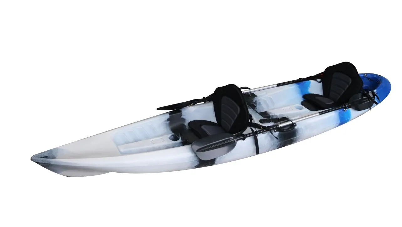 Trade Assurance Two-Seater  Rotomolding LLDPE Material Fishing Boat for Lake Drifting Outdoor Usage