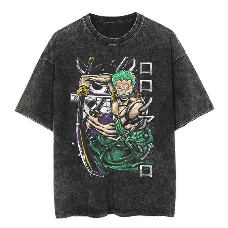 

One Piece Crew Jolly Roger Graphic T Shirt Men 2026 Summer Cotton Casual Streetwear Streetwear Y2K Unisex