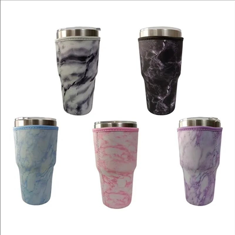 10pcs Reusable Iced Coffee Cup Sleeve Neoprene Insulated Sleeves Mugs Cover Bags Holder for 30oz Tumbler Water Bottle