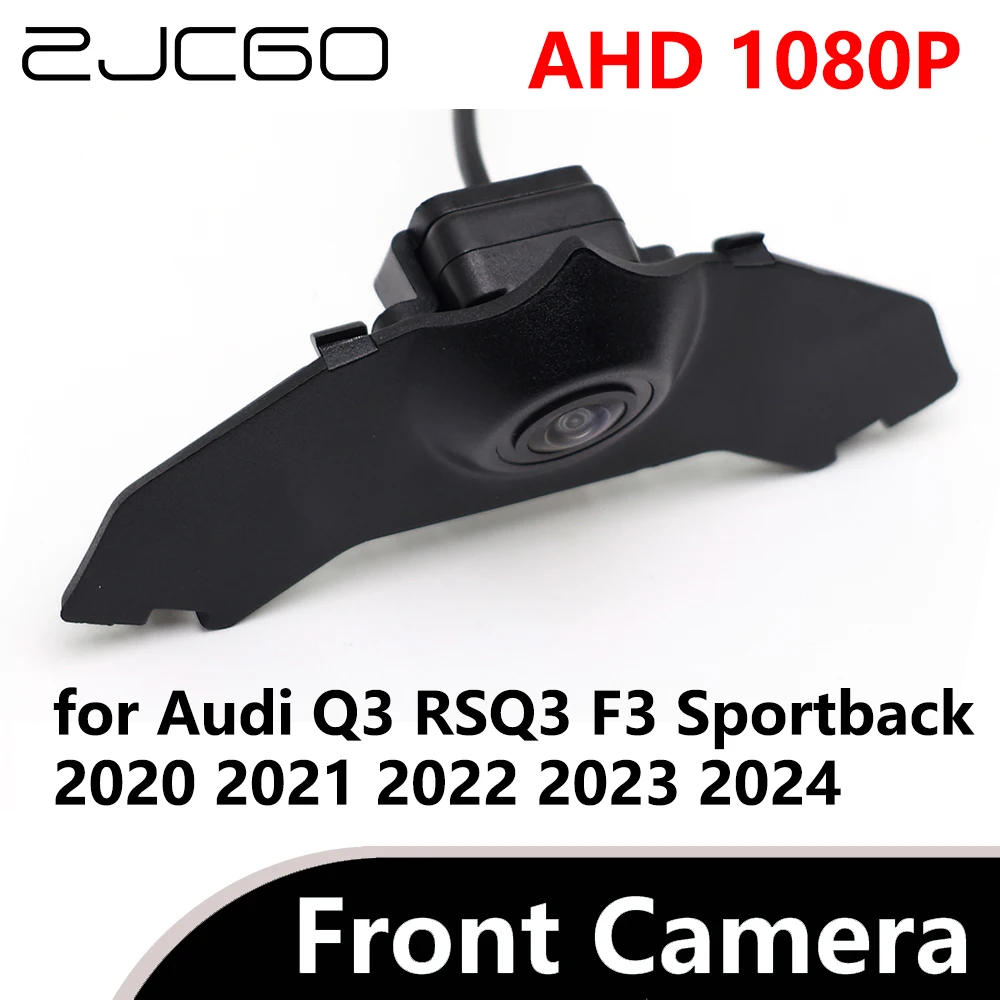 

ZJCGO AHD 1080P CVBS 480P 170° Car Parking LOGO Front View Camera for Audi Q3 RSQ3 F3 Sportback 2020 2021 2022 2023 2024