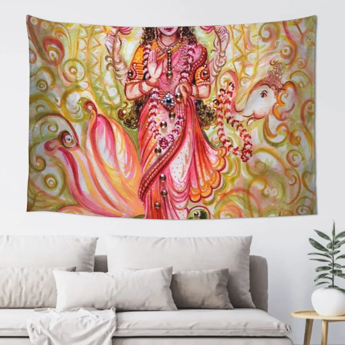 Lakshmi Darshnam Tapestry Room Decorations Wall Decoration Items Tapestry