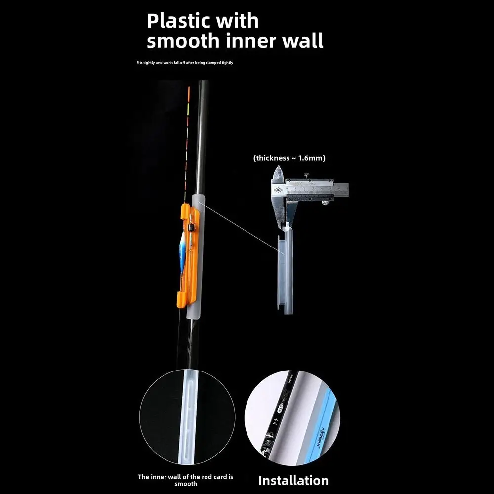 2pcs Random Color Fishing Tackle Pole Float Winder ID16-19mm Winding Wrapped Fishing Rod Winder Hand Pole Hand Pole Plate