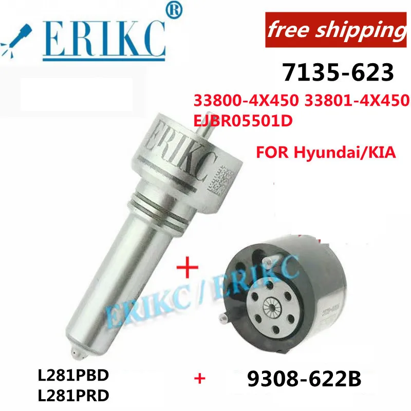 

ERIKC FREE Injector Repair Kit 7135-623 Nozzle L281PBD L281PRD 9308-622B 33800-4X450 33801-4X450 FOR Hyundai / KIA EJBR05501D