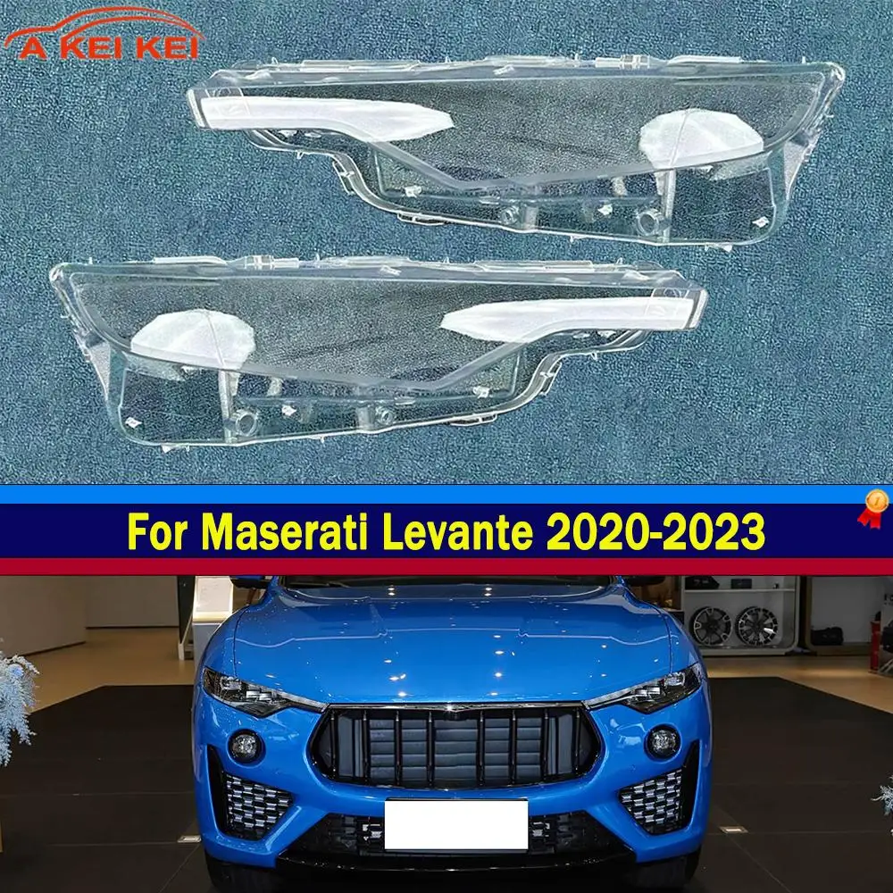 For Maserati Levante 2021 2022 2023 Car Acccessories Lampshade Caps Headlamp Shell Car Headlight Lens Cover Lights Shell