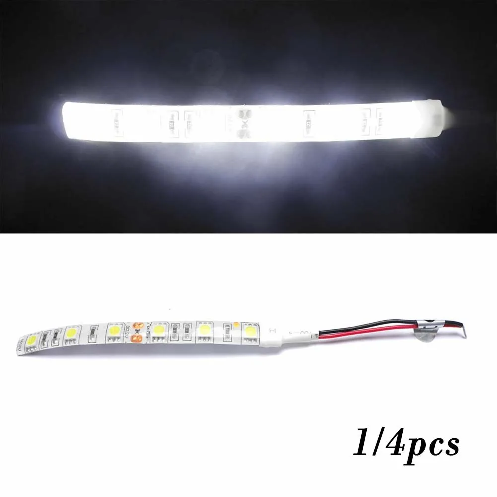 5050 LED Strip Light 12V Car Caravan Motorbike Cool White 6000K 10 Cm Bright Double Panel Kitchen Lights Furniture Shelves Lamp