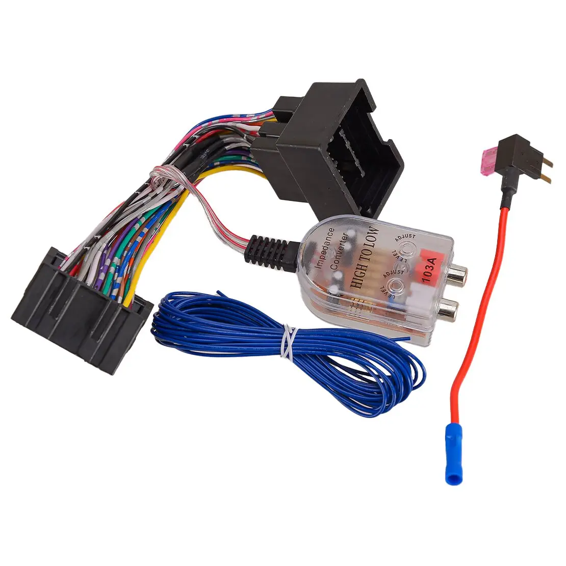 Radio Add Amp Subwoofer Amplifier Adapter Plug Wire Harness 71-2106 Fit for Buick Chevrolet Camaro Cruze Equinox Express GMC