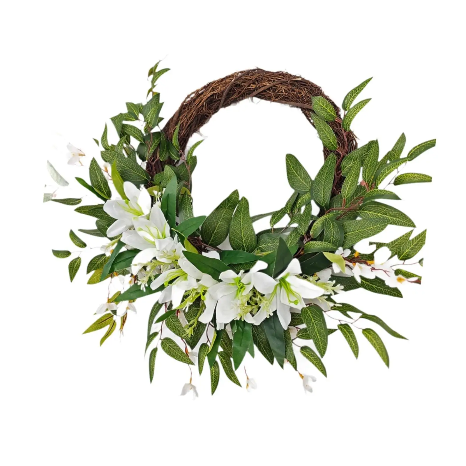 20 inch Wreath Multifunctional Wall Ornament for Outside Front Porch Indoor