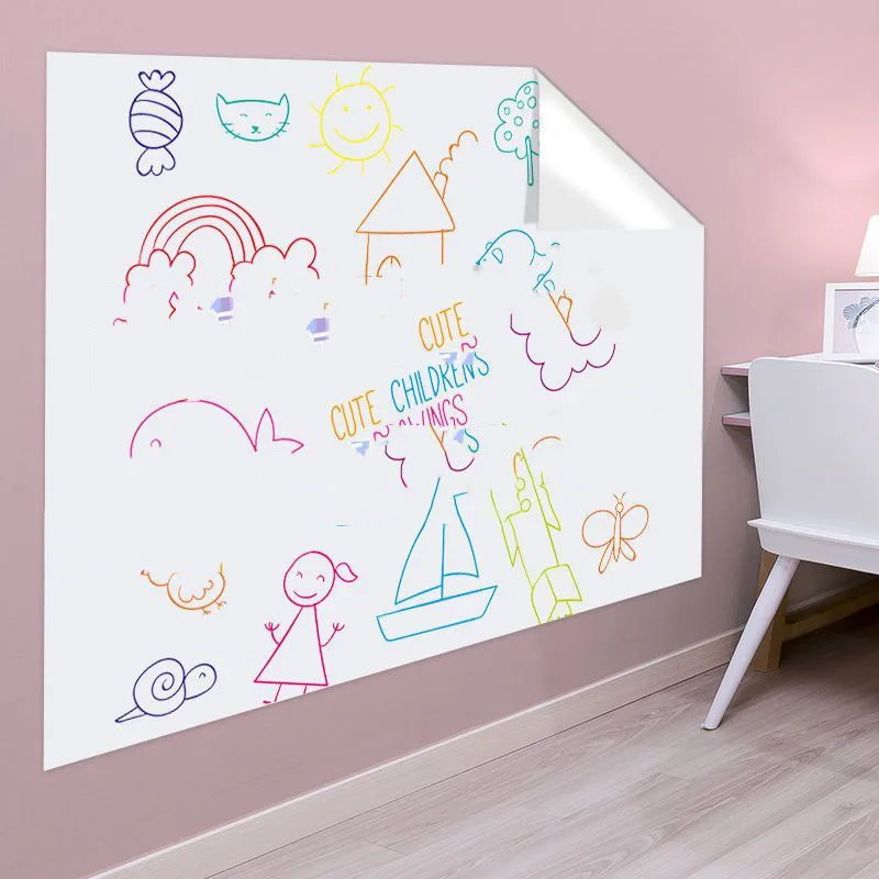 Electrostatic Wall Stickers for Children Removable and Non-invasive Graffiti Painting Board Hanging-on Wall Sticker 60x1000cm