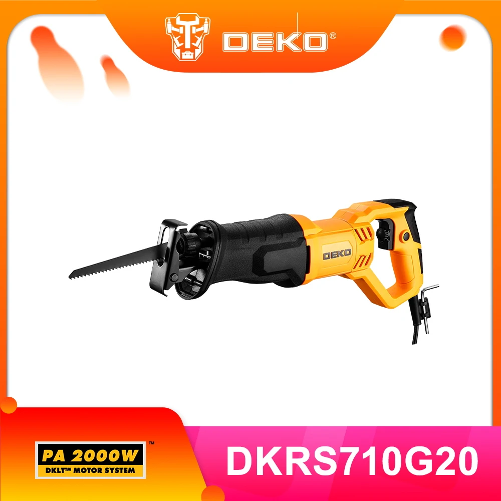 

DEKO Electric Tools 710W Electric Saw Reciprocating Saw DIY with NEW Saw Blades Jigsaw Chainsaw Tools for Wood