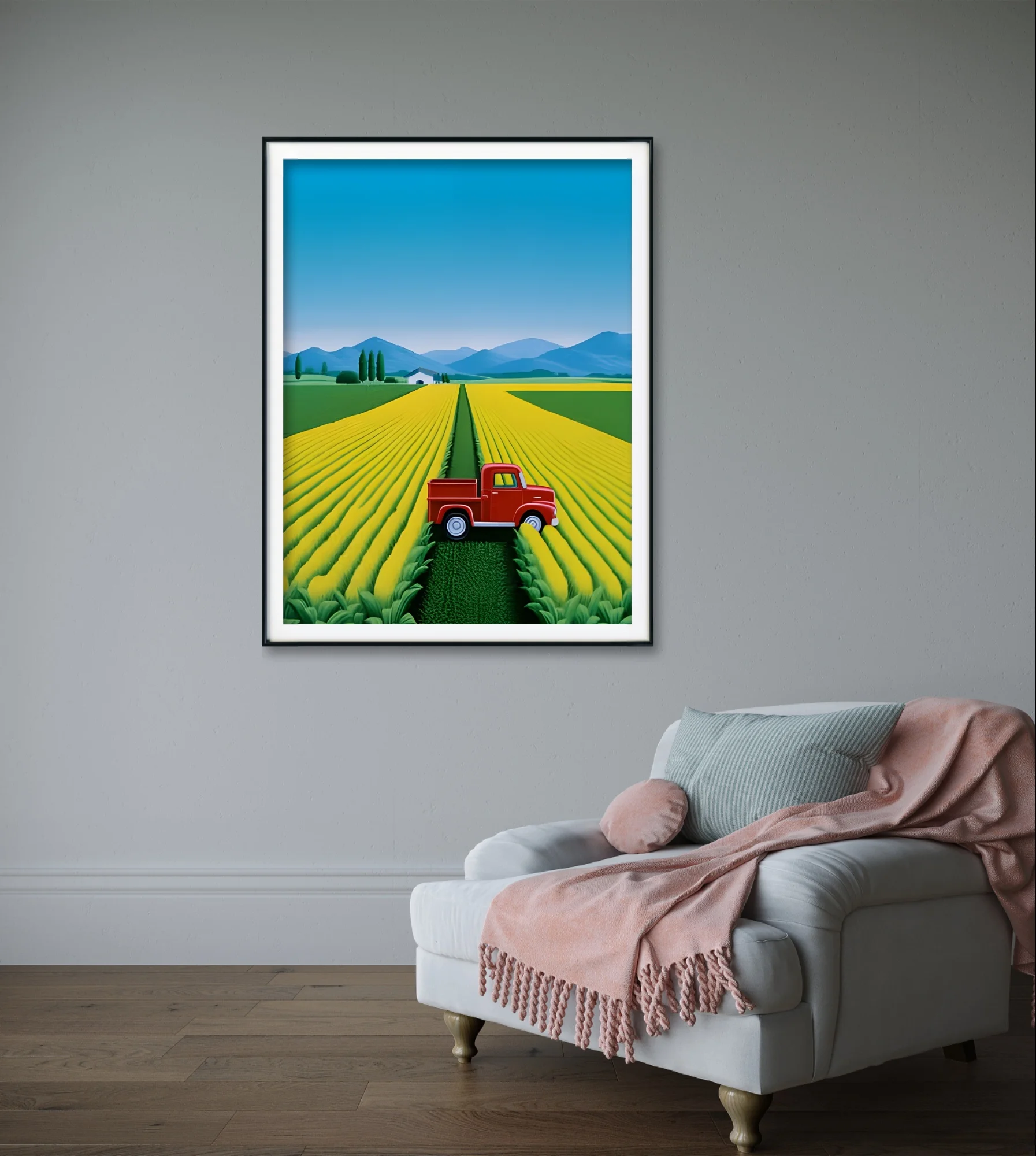 Corn Diamond Art Painting Farmhouse Rural Landscape Diy 5D Diamond Embroidery Cross Stitch Simple Handmade Gift Home Wall Decor