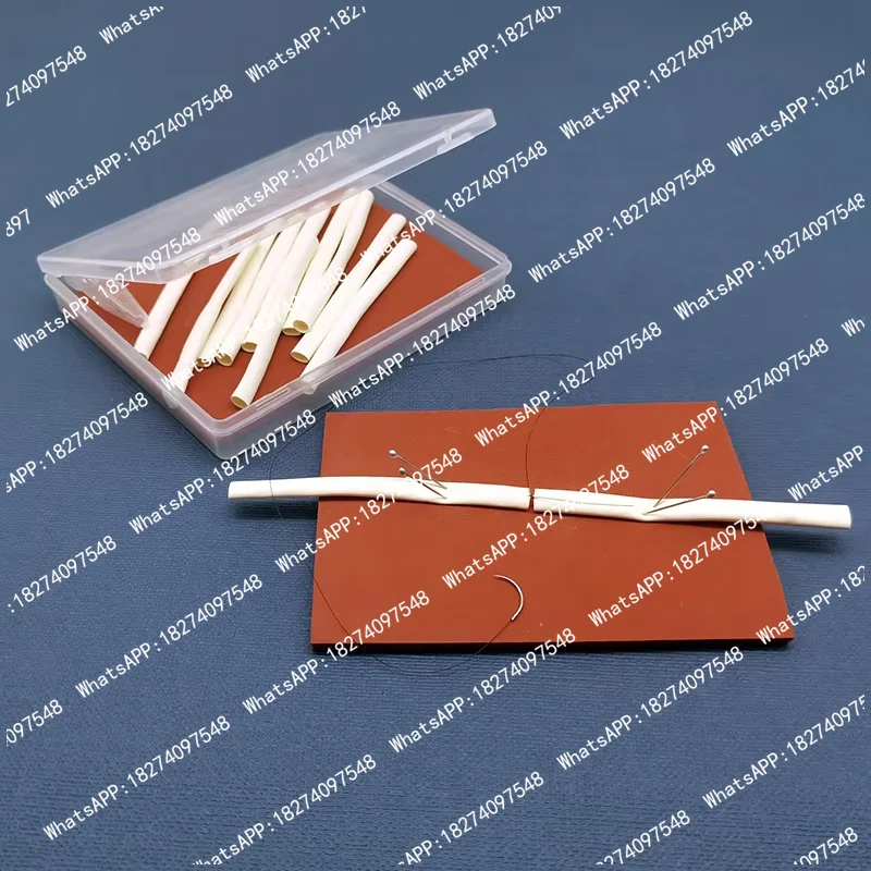 Microsurgery End To End Anastomosis Simulation Blood Vessel 2mm5mm Measurement Suture Skills Training Model Vascular Exercises