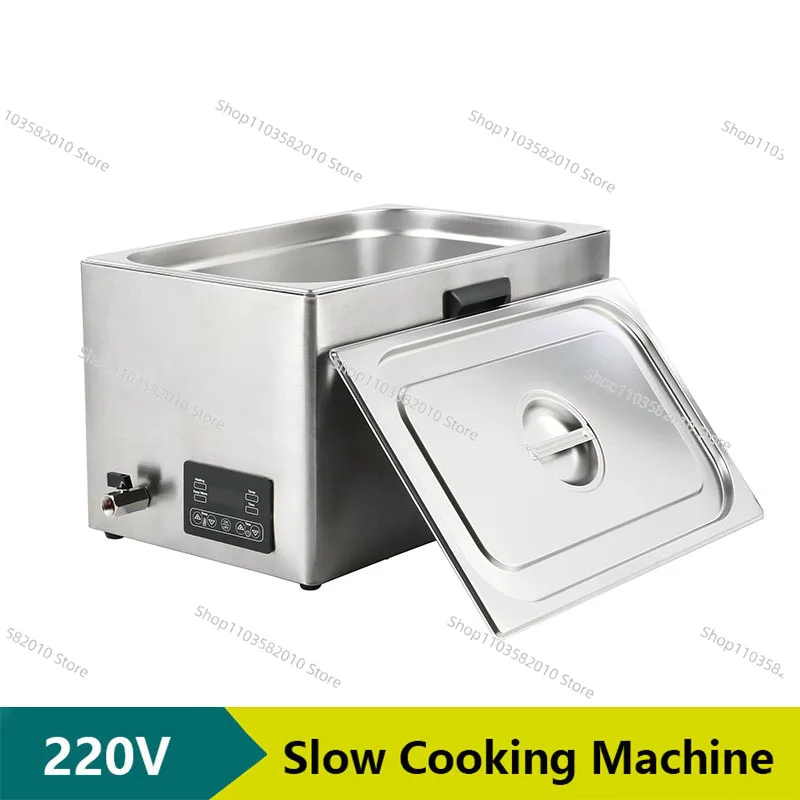 Panela Elétrica Comercial Sous Vide de 16L, Máquina Portátil para Cozinhar Carnes com Controle Digital de Temperatura