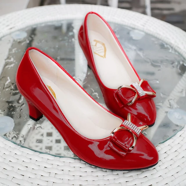 Red work heels clearance