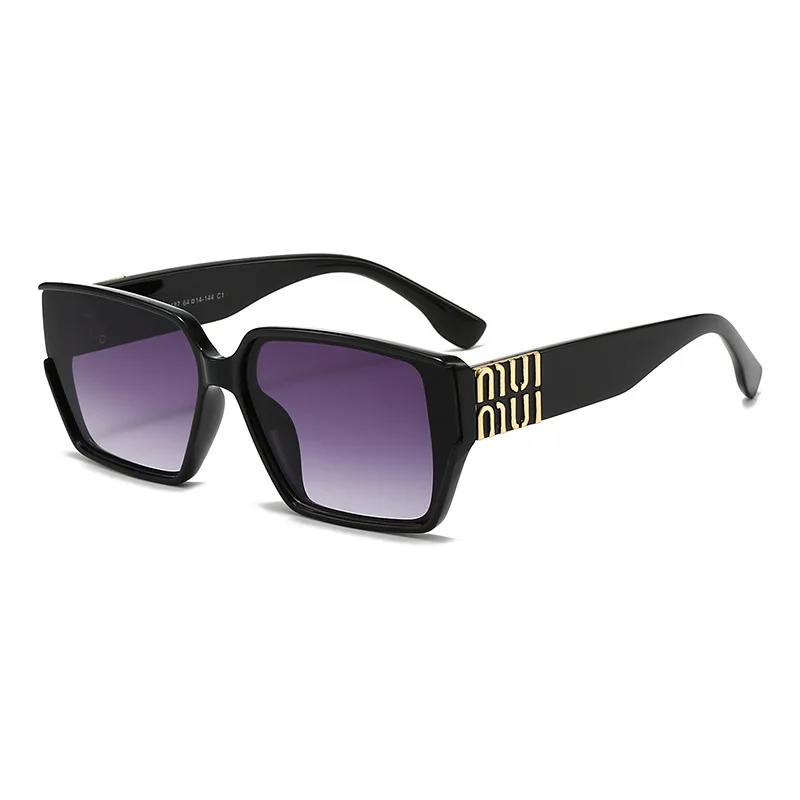 Mode MM lunettes de soleil design pour femmes et hommes élégant carré luxe lunettes unisexe tendance Vintage nuances UV400