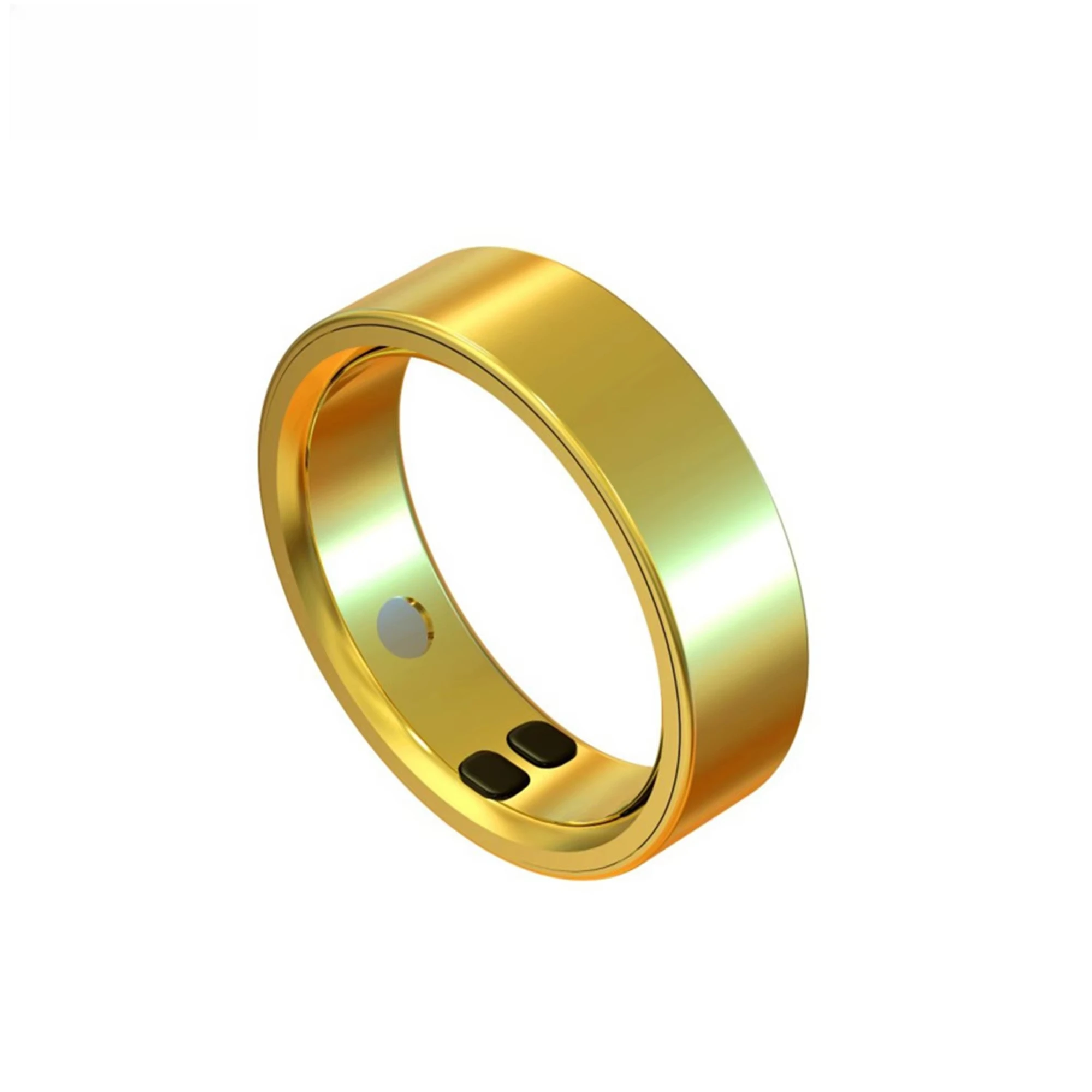 

App Control Stainless Steel Health Smart Ring 24-Hour Alarm Clock IP68 Waterproof 4-6 Days Battery Life