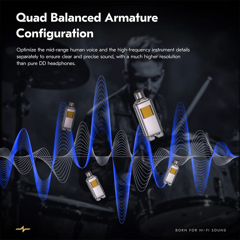 CCZ CZ10 1DD & 4BA سماعات هجينة 10 مللي متر ثنائي المغناطيسي الدائرة PET ديناميكية سائق سماعات الرياضة الألعاب إلغاء الضوضاء سماعة