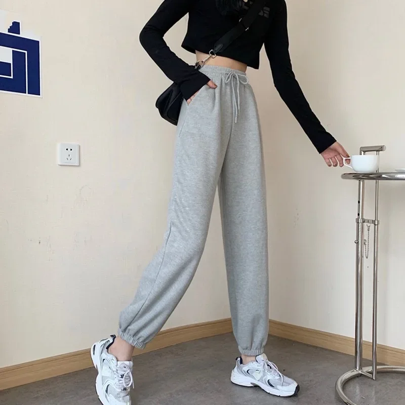 New Joggers Sports Hip Hop Running Pants Drawstring Women Lady Girls Sweatpants Comfortable Oversized Female Streetwear Trousers