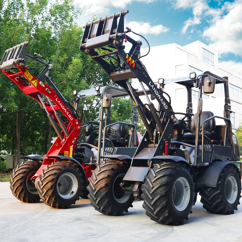 Pequeno Carregador Diesel para Uso Doméstico, Eficiente Máquinas de Terraplanagem, Manuseio de Máquinas, 4WD, All Terrain Loader, Venda Personalizada, Europa