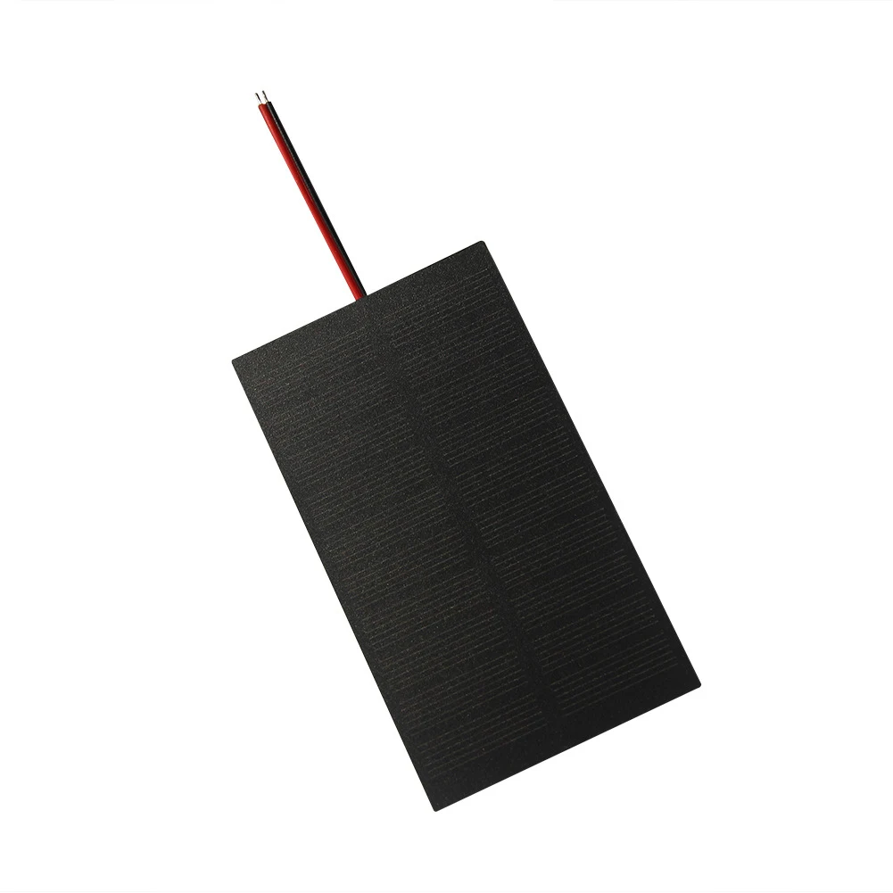 2 x 1W5V Solar Panels for DIY with Electronic Wiring Efficiently Charge 3 7V/5V Batteries for Household and Outdoor Use