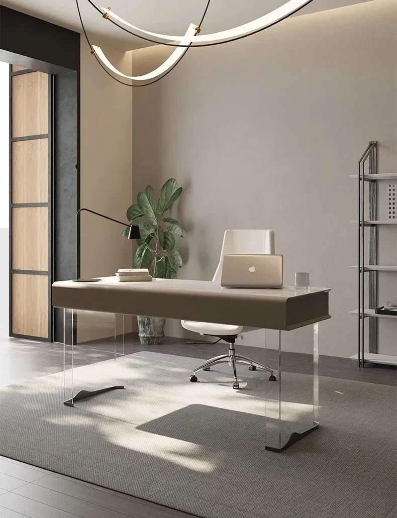 

TT Acrylic Floating Desk Desk Modern Simple Study Household Small Apartment Computer Desk