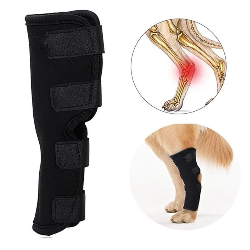 Leg Knee Pads for Dogs Recovery Bandage Anti-Lick Wound Dog Arthritis Auxiliary Fixed Joint Protector Dog Accessories