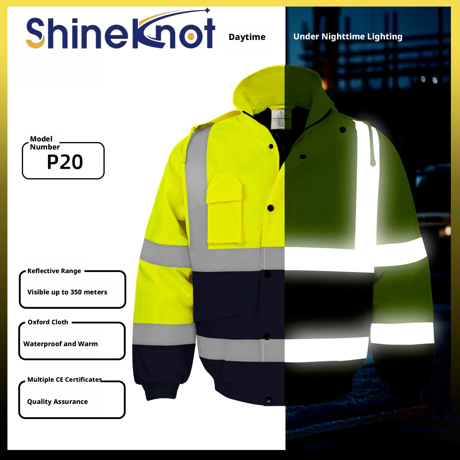 shineknot-winter-reflective-clothing-multi-pocket-reflective-cotton-jacket-long-sleeved-waterproof-reflective-jacket