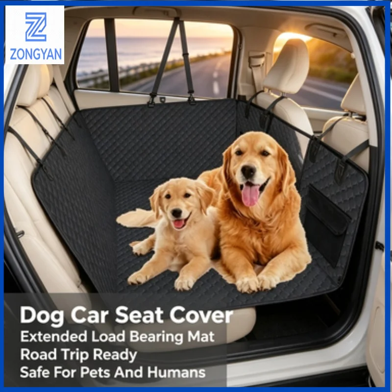 ZONGYAN Dog Car Back Seat Hammock Extended  Bearing Waterproof Mat Pet Auto Rear Road Trip Outdoor Wear Cushion Protector Safe