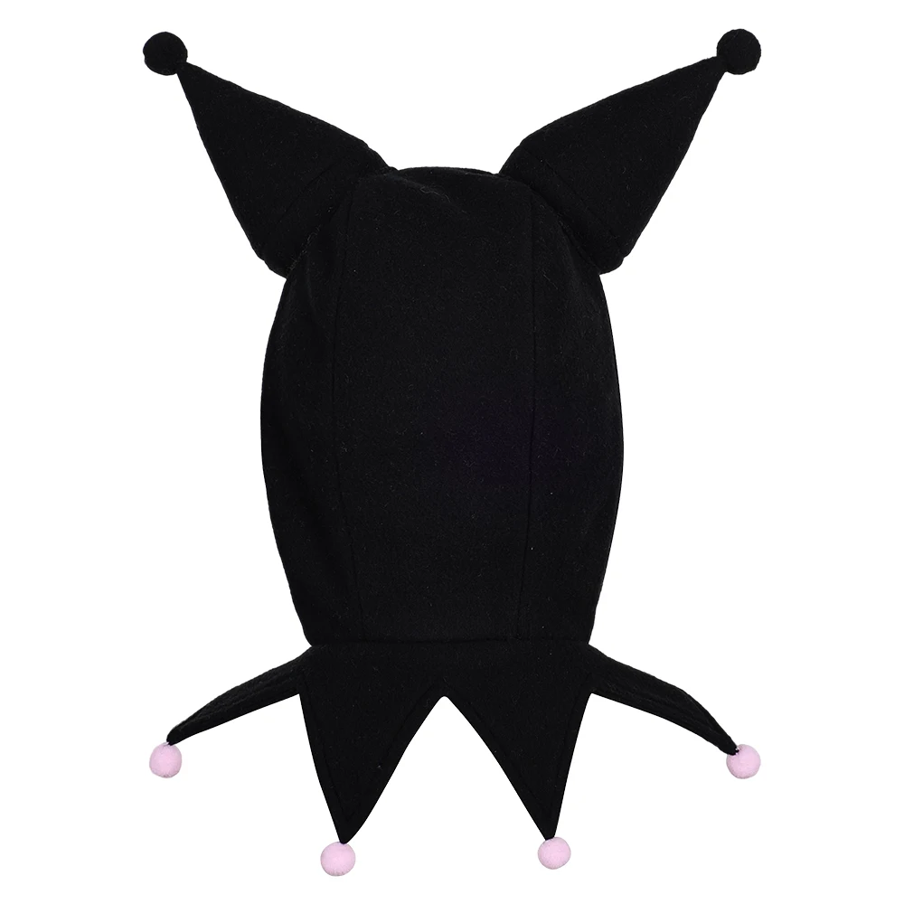 어린이 어린이 Kur 코스프레 검은 모자 모자 복장 만화 애니메이션 롤 플레잉 머리 장식 복장 할로윈 카니발 의상 액세서리