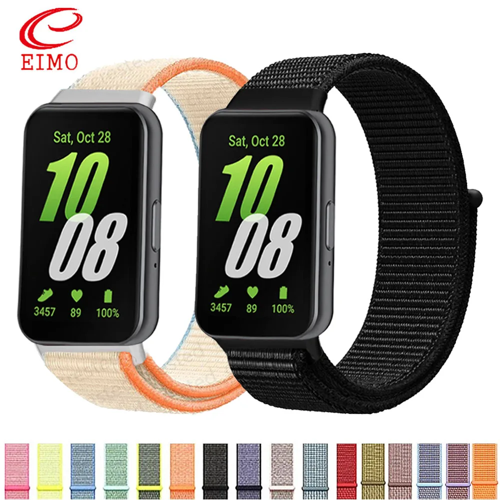 Sport Nylon Loop for Samsung Galaxy Fit 3 strap Accessories Adjustable Breathable Replacement correa bracelet galaxy fit3 band