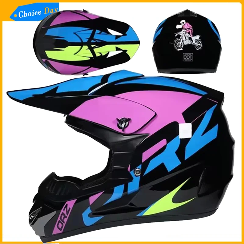 Motorcycle Child Full Helmet Children Helmets Motocross Off-road Casco Moto Off-road Protective Cycling Casque For Men and Women