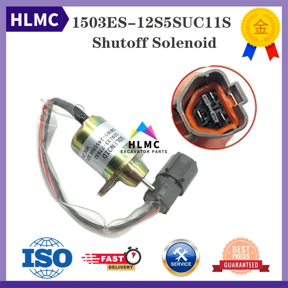 

Replacement Machinery Engine Parts 119233-77932 1503ES-12S5SUC11S SA-4564 12V Fuel Shutoff Solenoid for 3TNE72 3TNA72 4TNE84