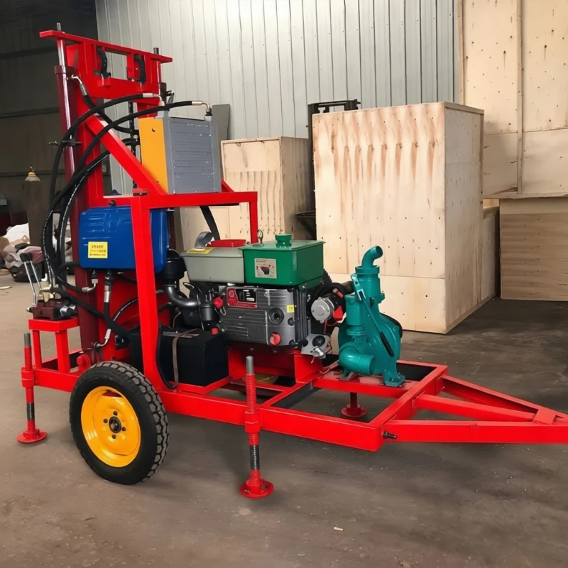 Wholesale 100m 150m 180m 200m Portable Small Water Well Drilling Rig For Sale Wells Drilling Machine