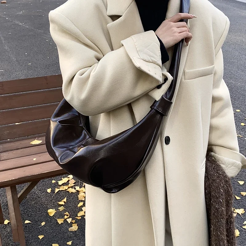 2024 بولي PU بلون حار بيع الأفاق حقيبة كروسبودي سستة شعبية موضة حقيبة كتف نسائية لينة تنوعا حقيبة يد بسيطة