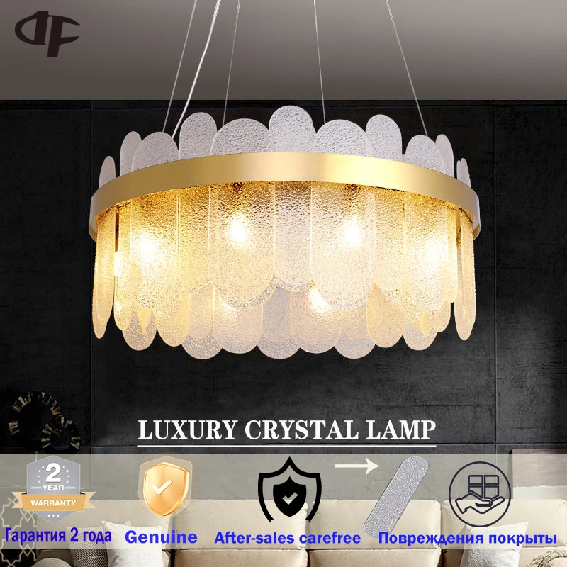 

Nordic luxury crystal chandelier living room ceiling chandelier bedroom crystal lamp kitchen Pendant light villa G9 crystal lamp