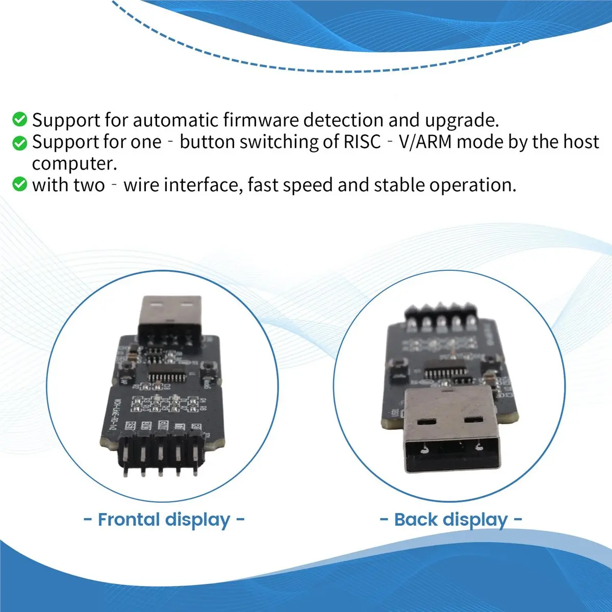 N88R WCH LinkE CH32V003 EVT MCU Дебаудер для загрузки ПЗУ, микроконтроллер с архитектурой RISC-V, интерфейс SWD, чип ARM, 1 последовательный порт с преобразованием в USB-канал.