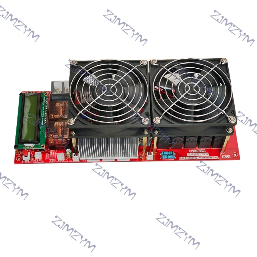 Modulo riscaldatore a induzione ad alta frequenza ZVS da 3000 W 55 A Riscaldatore driver Flyback Buona dissipazione del calore + bobina + pompa + adattatore di alimentazione