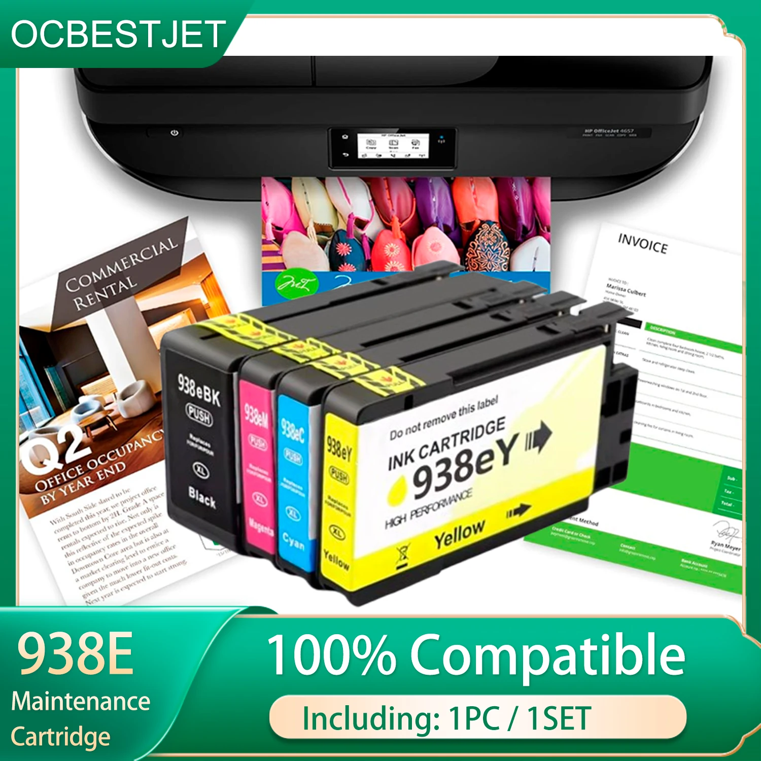 

Сменный чернильный картридж 938e 938 938xl для принтеров HP OfficeJet Pro 9110b 9120b 9130b 9120 9120e 9130 9130e 9720 9720e 9730 9730e