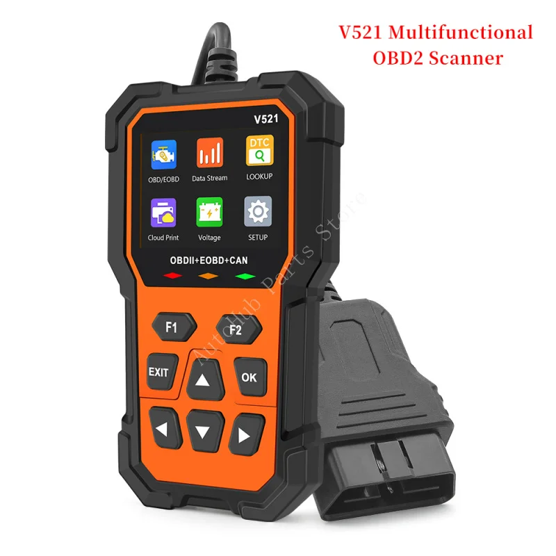 

Многофункциональный сканер OBD2 V521 Диагностический инструмент для считывания кодов неисправностей двигателя