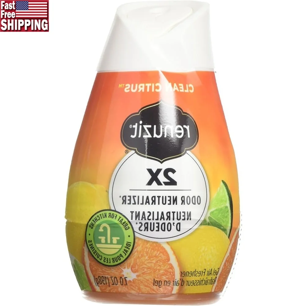 

Гель-освежитель воздуха Citrus Sunburst, упаковка из 12 шт., стойкий аромат, освежающий домашний устранитель запаха, питание от воздуха, сделанный из США