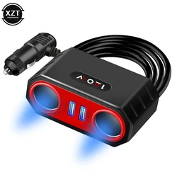DC12V/24V Cigarette Lighter 3.1A Dual USB Quick Charging Adapter 120W Car Charger for Smartphone Laptop for Navigator Dash Cam