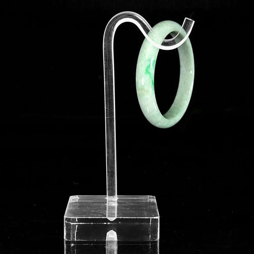 

Акриловая подставка для ювелирных изделий, стиль крючка для нефритового браслета, стеллаж для хранения, держатель для браслета, органайзер для часов, дисплей для часов